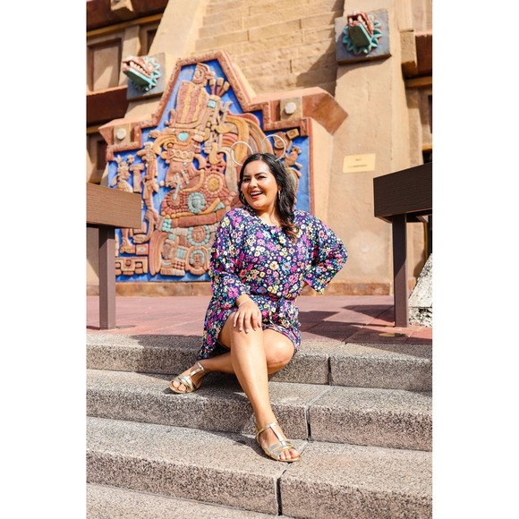 Dresses & Skirts - Encanto long‎ sleeve floral romper